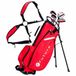 FastFold Future Set de golf junior 5 pièces 2026 | Sac trépied (Unisexe 8-10 ans) - Rouge