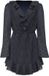 Guess Damesjurk Emy Lange Mouw V-hals Gestipt Kort Polyester Smart Blue Pois S