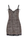 MYMO Jurk bruin / zwart