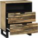 Acacia bois table de chevet marron 50 x 33 x 62 cm