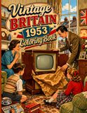 Vintage Britain 1953 Coloring Book