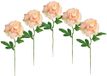 Kunstbloemen, ranonkels, set van 5, 35 cm, kunstmatig als echte ranonkels, bloemen, decoraties, bloemendecoratie, lentebloemen, paasdecoratie, zijden bloemen, enkele bloemen, steelbloemen