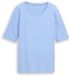 Tom Tailor Basic T-shirt Dames Maat M Light Fjord Blue