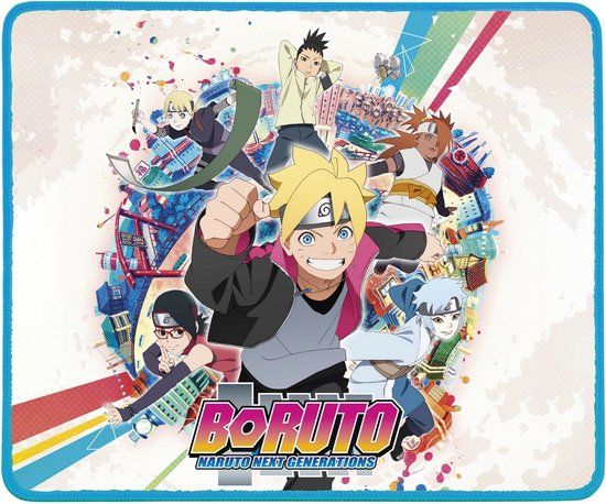Konix Boruto KX MOUSEPAD WORLD M Game-muismat Meerkleurig