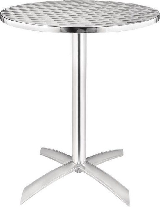 Bolero Ronde Tafel met Kantelbaar RVS Blad 60cm - Multicolor