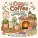 Cozy Coffee Good Days Coloring Book: 40 Cute & Cozy Coffee Shop Scenes to Color for Adults & Teens