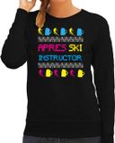 Bellatio Decorations Apres ski sweater dames - apres ski instructor - zwart - winter XL