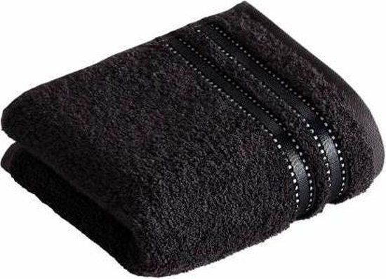 Vossen Cult de Luxe Guest Towel - Black 30x50cm