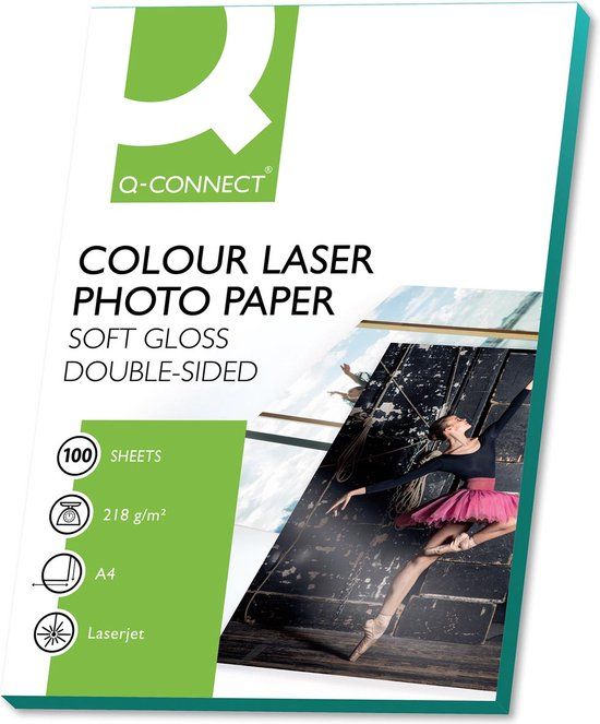 Q-CONNECT fotopapier - A4 - 218 g - 100 vel