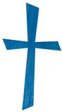 Rayher 31612374 waxmotief kruis, azuurblauw, 10,5 x 5,5 cm