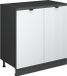 Vicco Uitbreidingskast Rion, Witte golf/Antraciet, 80 x 46 cm