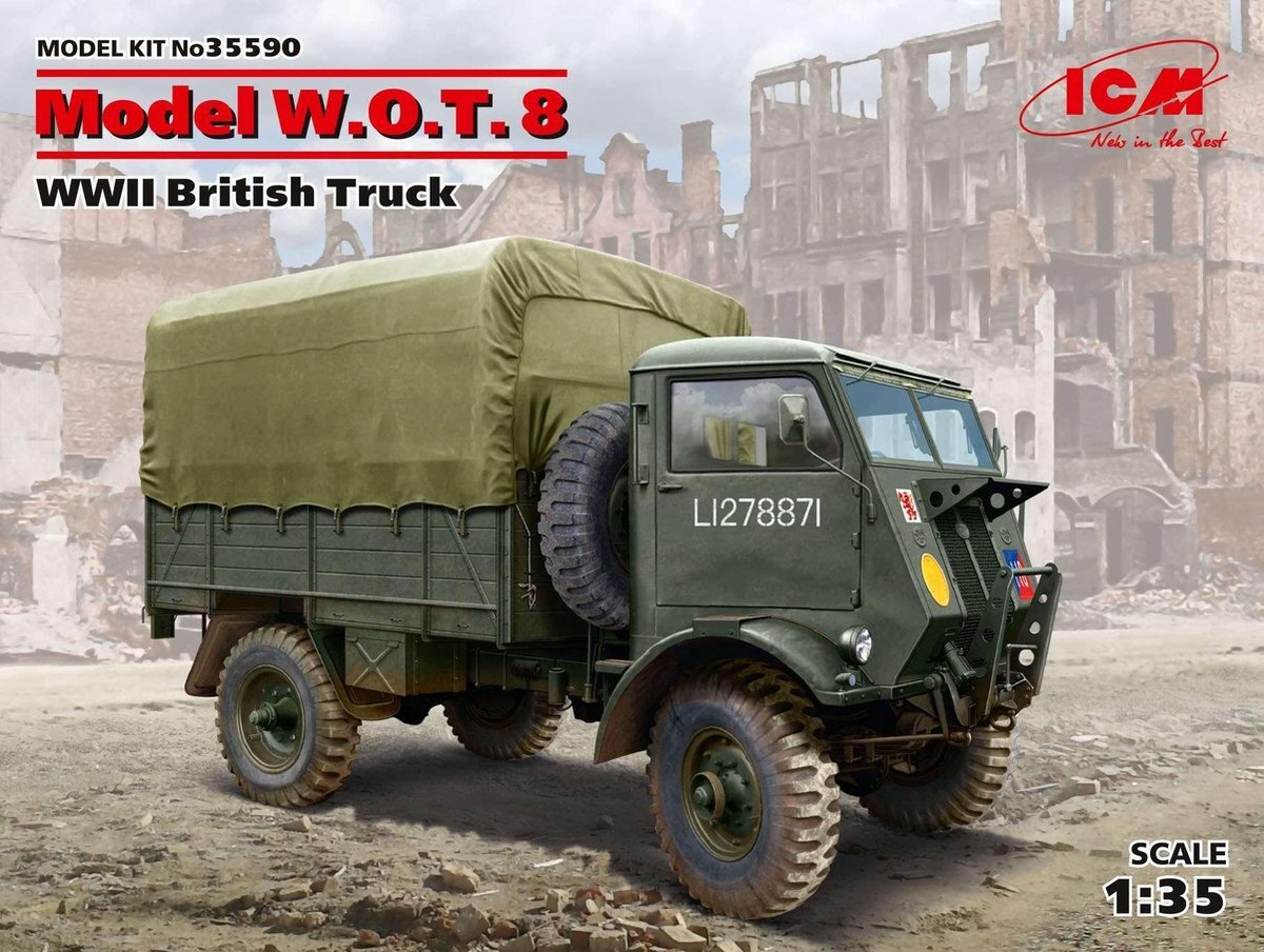 ICM ICM35590 1:35-Model W.O.T. 8, WWII Britse Vrachtwagen