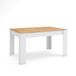 Skraut Home Eettafel 140x90x76 cm Eiken/Wit
