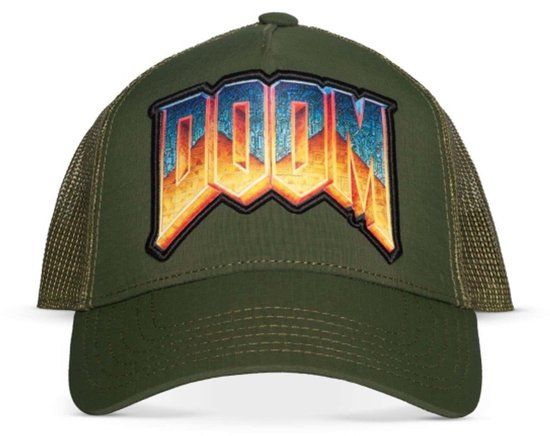 Doom Difuzed Doom Logo Unisex Cap - donkergroen - Standard