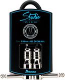 IBANEZ Câble d'instrument - Série HF - jack/jack - câble de raccordement coudé noir - 0,15 m / 0,5 ft (HF05P)