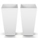 Vevor Pot de fleurs 325x325x665 mm 2-delige set, blanc