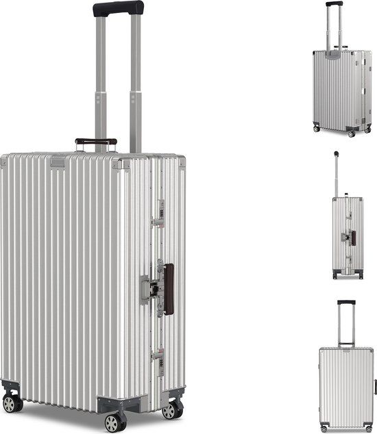 Voyagoux® ICON Koffer - L - 114 Liter - TSA Slot - Aluminium