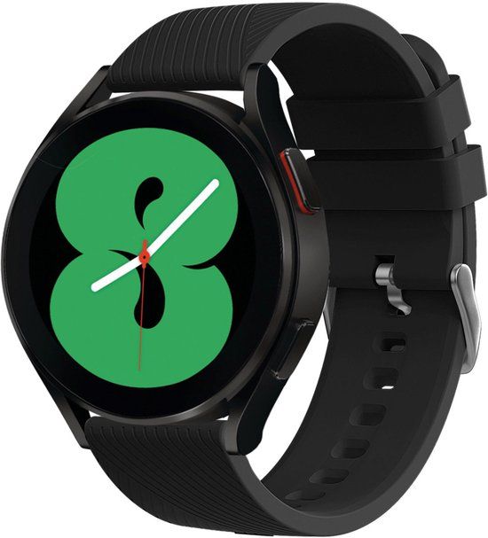 imoshion Ploonk Siliconen bandje - Geschikt voor Samsung Galaxy Watch 7 (40/44mm) - Zwart