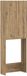vidaXL Toiletkast DELFT Artisanaal eiken 66 x 25,5 x 190 cm
