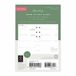 Filofax Pocket Eco Week op twee pagina's 2024 dagboek met tabbladen, wit