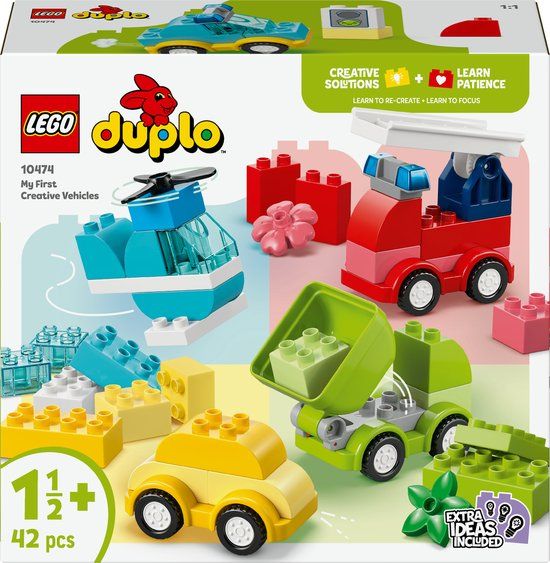 LEGO DUPLO Creatieve Voertuigen Educatief Speelgoed voor Peuters vanaf 2 Jaar - 10474