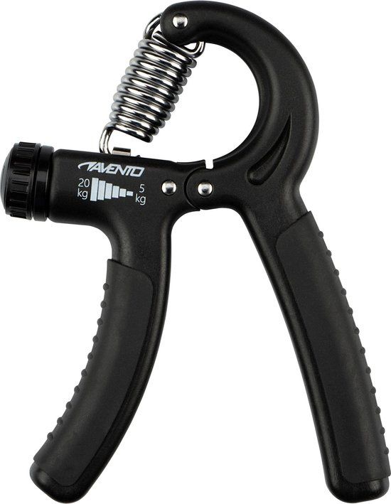 Avento Handknijper Verstelbaar - 5-20 kg - Zwart/Grijs