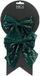 Mica Decorations Kerst ornamenten strikken - 2x st - groen met glitter - 12 x 13 cm