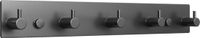 EAVY - Wandkapstok - 5 Haaks - 32 cm - RVS - Gun Metal