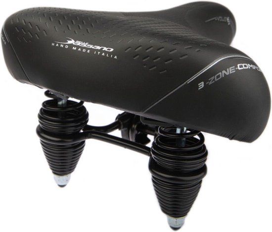 Selle Bassano Volare XXL Cruiser Fietszadel - Zwart