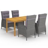 VidaXL 3067773 Tuinset Grijs