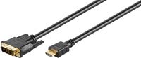 Goobay 31881 video kabel adapter 1,5 m HDMI Type A (Standaard) DVI-D Zwart