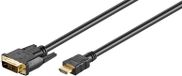 Goobay 31881 video kabel adapter 1,5 m HDMI Type A (Standaard) DVI-D Zwart