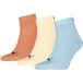 PUMA Lot de 3 paires de chaussettes hauteur 3/4 Unisexe, Bleu, 39-42
