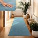Paco Home Vloerkleed Woonkamer Kortpolig Wasbaar Turquoise 100x200 cm