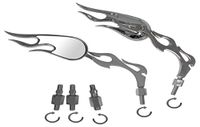 A-pro Rearview Mirrors Custom Style Motorcycle Chrome Motorbike stuur