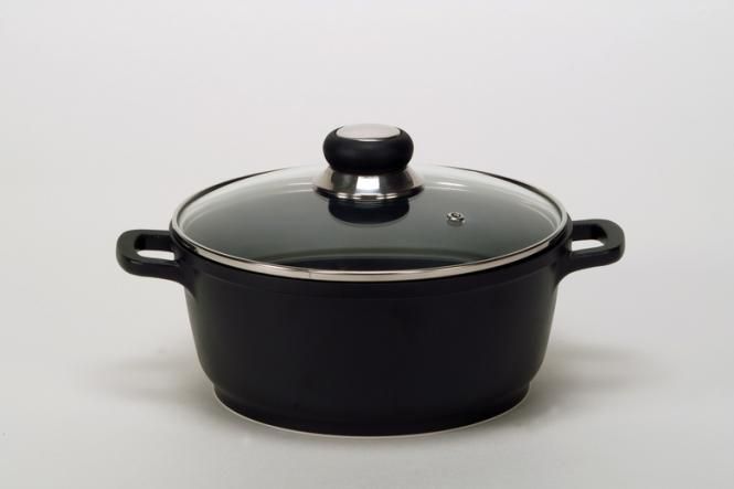 Krüger 22024D Steelpan - 24 cm - 3.5 liter - Zwart