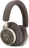 Guess Bluetooth Koptelefoon - ENC - PU Leather met opbergdoos - 4G Triangle Logo - Bruin