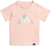 Adidas Tiro_nster Graphic T-shirt Korte Mouwen Roze 3-4 Jaar Unisex