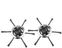 INF Lichtgewicht staaldraad grastrimmerwiel compatibel met kleine lithium-trimmers (6+6 draadbladen)