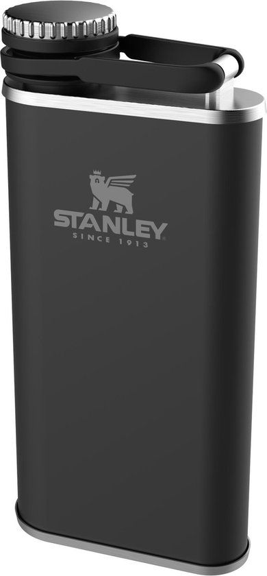 Stanley The Easy Fill Wide Mouth Flask - 0.23L - Matte Black - Stainless Steel