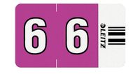 Leitz Orgacolor etiket Afgeronde rechthoek Violet 30 x 23 mm