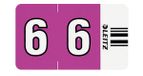 Leitz Orgacolor etiket Afgeronde rechthoek Violet 30 x 23 mm