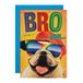 Hallmark Verjaardagskaart voor broer - Grappig Mad as Cheese Top Dog Design