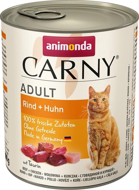 Animonda Carny Adult Kattenvoer Rund & Kip - 6 x 800g