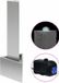 vidaXL Fontaine de jardin acier inoxydable argent avec LED 110 cm
