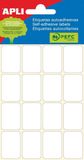 Apli witte etiketten ft 19 x 27 mm (b x h), 96 stuks, 16 per blad (2675)