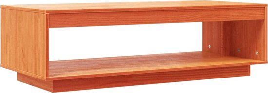 VidaXL Salontafel 110x50x33,5 cm massief grenenhout wasbruin