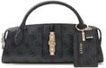 GUESS Yvonne Logo Mini Satchel Coal Logo donkergrijs