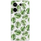 Xiaomi Monstera Leaves Siliconen hoesje compatibel met Xiaomi Redmi Note 13 Pro 5G