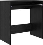 vidaXL Bureau Zwart Eiken Bewerkt Hout 77.5 x 43 x 79 cm